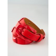 CAFE NOIR - Ceinture rouge en cuir pour femme - Taille 36 - Modz