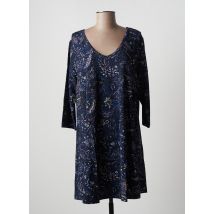 YESTA ROBES FEMME DE COULEUR BLEU - Grande Taille