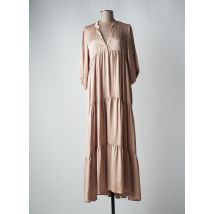 SUMMUM - Robe longue beige en acetate pour femme - Taille 42 - Modz