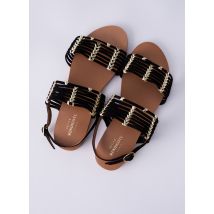 PETITE MENDIGOTE - Sandales/Nu pieds noir en cuir pour femme - Taille 37 - Modz