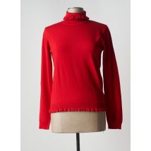 FRACOMINA - Pull col roulé rouge en viscose pour femme - Taille 44 - Modz