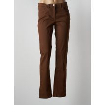 ZERRES - Pantalon droit marron en lyocell pour femme - Taille 42 - Modz