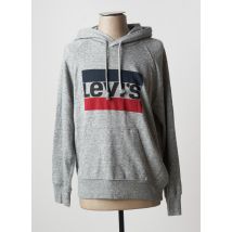 LEVIS - Sweat-shirt à capuche gris en coton pour homme - Taille S - Modz