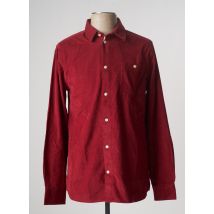 KNOWLEDGE COTTON APPAREL - Chemise manches longues rouge en coton pour homme - Taille M - Modz