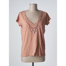 LEON & HARPER - T-shirt beige en coton pour femme - Taille 40 - Modz