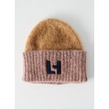 LEON & HARPER - Bonnet marron en mohair pour femme - Taille TU - Modz