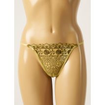 BARBARA - Tanga vert en polyester pour femme - Taille 38 - Modz