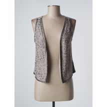 YERSE - Gilet sans manche gris en coton pour femme - Taille 34 - Modz