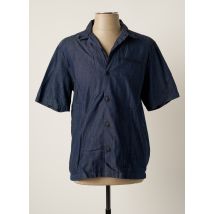 EDWIN - Chemise manches courtes bleu en coton pour homme - Taille S - Modz