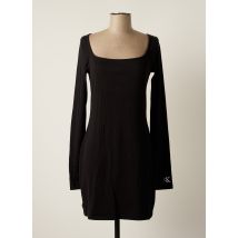 CALVIN KLEIN - Robe mi-longue noir en coton pour femme - Taille 42 - Modz