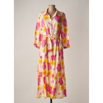CHICOSOLEIL - Robe longue rose en coton pour femme - Taille 40 - Modz