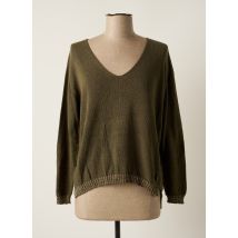 PAKO LITTO - Pull vert en coton pour femme - Taille 36 - Modz