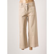 PAKO LITTO - Pantalon 7/8 beige en coton pour femme - Taille 38 - Modz