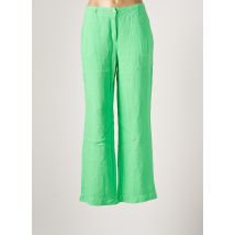 SIGNE NATURE - Pantalon droit vert en lin pour femme - Taille 36 - Modz