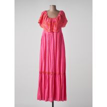 VALERIE KHALFON - Robe longue rose en viscose pour femme - Taille 38 - Modz
