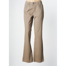 KANOPE - Pantalon droit beige en coton pour femme - Taille 46 - Modz
