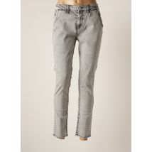 REIKO - Jeans coupe slim gris en coton pour femme - Taille W28 - Modz
