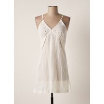 CHICOSOLEIL - Robe courte blanc en coton pour femme - Taille 36 - Modz