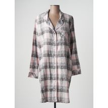 MASSANA - Chemise de nuit gris en coton pour femme - Taille 42 - Modz