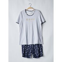RINGELLA - Pyjashort bleu en coton pour femme - Taille 46 - Modz