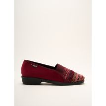 FARGEOT - Chaussons/Pantoufles rouge en textile pour femme - Taille 40 - Modz