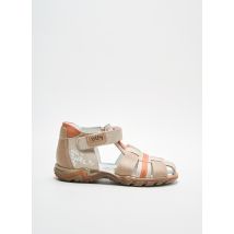 BELLAMY - Sandales/Nu pieds beige en cuir pour garçon - Taille 27 - Modz