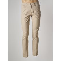 DOPPELGÄNGER - Pantalon slim beige en coton pour homme - Taille 44 - Modz