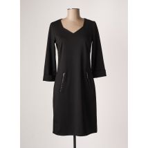 FRANSA - Robe mi-longue noir en polyester pour femme - Taille 36 - Modz