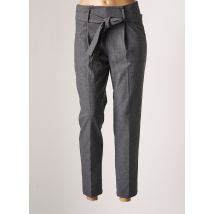 F.A.M. - Pantalon droit gris en polyester pour femme - Taille 40 - Modz