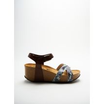 PLAKTON - Sandales/Nu pieds marron en cuir pour femme - Taille 39 - Modz