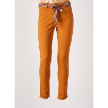 TEDDY SMITH - Pantalon chino orange en coton pour femme - Taille W24 - Modz