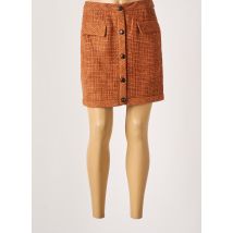 THE KORNER - Jupe courte marron en polyester pour femme - Taille 36 - Modz