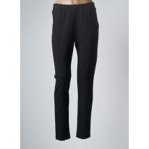 PAUSE CAFE - Pantalon slim noir en viscose pour femme - Taille 40 - Modz