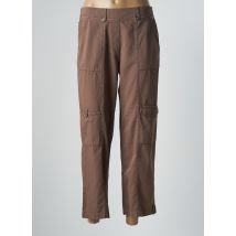AGATHE & LOUISE - Pantalon 7/8 marron en coton pour femme - Taille 40 - Modz