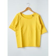 12IA - Sweat-shirt jaune en coton pour femme - Taille 42 - Modz