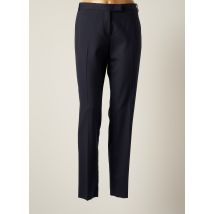 PABLO - Pantalon droit bleu en laine vierge pour femme - Taille 44 - Modz