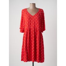 I.CODE (By IKKS) - Robe mi-longue rouge en viscose pour femme - Taille 40 - Modz