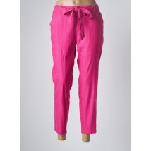 PARA MI - Pantalon 7/8 rose en lin pour femme - Taille 40 - Modz