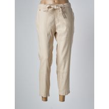 PARA MI - Pantalon 7/8 beige en lin pour femme - Taille 42 - Modz