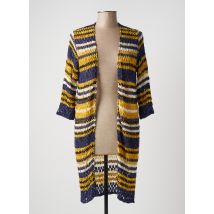 CRISTINA GAVIOLI - Gilet manches longues bleu en acrylique pour femme - Taille 42 - Modz