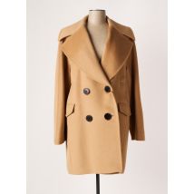 MARINA RINALDI - Manteau court beige en laine pour femme - Taille 46 - Modz