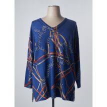 MARINA SPORT - Pull tunique bleu en laine vierge pour femme - Taille 38 - Modz