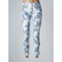 PLACE DU JOUR - Pantalon 7/8 bleu en coton pour femme - Taille 36 - Modz