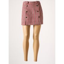 THE KORNER - Jupe courte rouge en polyester pour femme - Taille 38 - Modz