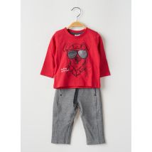 BOBOLI - Ensemble pantalon rouge en coton pour garçon - Taille 18 M - Modz