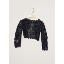 3 POMMES - Gilet manches longues bleu marine en coton - Fille - Taille TU - Modz