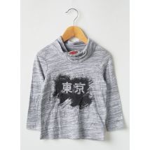 3 POMMES - T-shirt noir en coton pour garçon - Taille 2 A - Modz