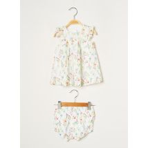 ABSORBA - Robe mi-longue blanc en coton - Fille - Taille TU - Modz