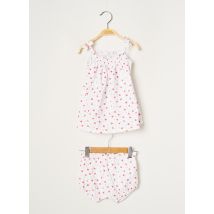 ABSORBA - Robe mi-longue blanc en coton - Fille - Taille TU - Modz