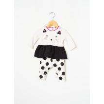 CATIMINI - Combi-pantalon beige en coton - Fille - Taille TU - Modz